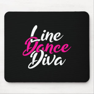Western Country Line Tanz Diva Frauen Geschenklini Mousepad
