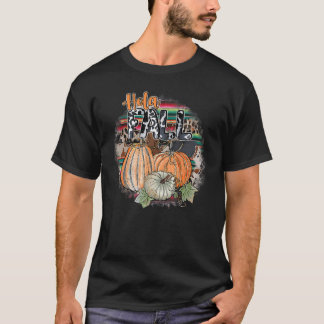 Western Country Pumpkin Hola Fall Cowprint T-Shirt
