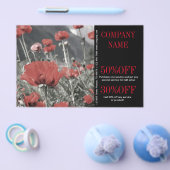 Western Country Red Poppe Florist Aromatherapie Flyer (Einzeln)