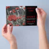 Western Country Red Poppe Florist Aromatherapie Flyer (Handgriff)