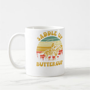 Western-Country-Reitsattel Saddle Up Buttercup Kaffeetasse