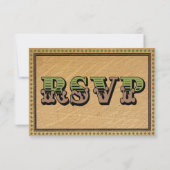 Western Country Rodeo Wedding RSVP Cards (Rückseite)