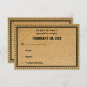 Western Country Rodeo Wedding RSVP Cards (Vorne/Hinten)