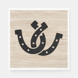 Western Country Wedding Rustic Wood Brautparty Serviette