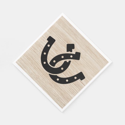 Western Country Wedding Rustic Wood Brautparty Serviette (Ecke)