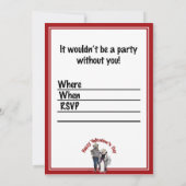 Western Couple Cowboy Dog Einladung (Rückseite)