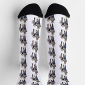 Western Couple Cowboy Dog Socken (Oben)