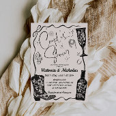 Western Couples Brautparty Einladung