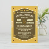 Western Couple's Bridal Dusche Einladung (Stehend Vorderseite)