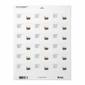 Western Covered Wagon - MED-Rücksendeadresse Adressaufkleber (Vorne)