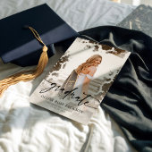 Western Cow Print Foto Graduation Party Einladung