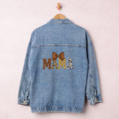 Western Cow Print Mama Jeansjacke (Hangar)
