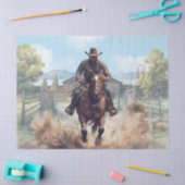 Western Cowboy Aquarell Seidenpapier (Basteln)
