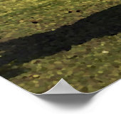 Western Cowboy auf Palomino Pferd Poster (Ecke)