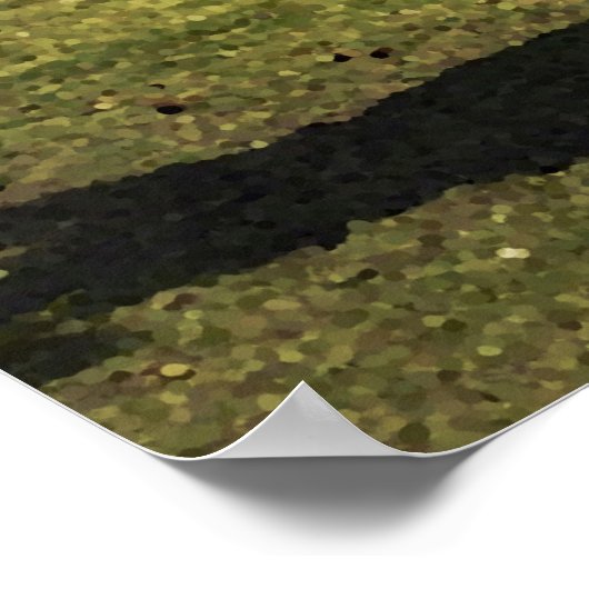 Western Cowboy auf Palomino Pferd Poster (Ecke)