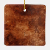 Western Cowboy auf Pferd Keramikornament (Rückseite)