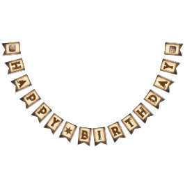 Western Cowboy auf Sattel Wimpelkette