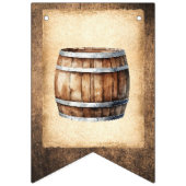 Western Cowboy auf Sattel Wimpelkette (Erste Fahne)