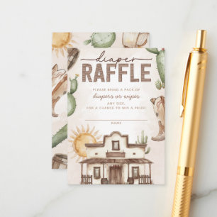 Western Cowboy Baby Duschdusche Windelwanne Begleitkarte