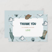 Western Cowboy Baby Dusche Danke Karte (Vorne/Hinten)