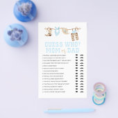 Western Cowboy Baby Dusche Ratet Wer Game Flyer (Einzeln)