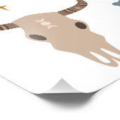 Western Cowboy Baby Duschzeichen Fotodruck (Ecke)