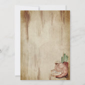 Western Cowboy Baby Shower Cactus Hat Boots Einladung (Rückseite)