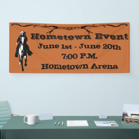 Western Cowboy Banner (Messe)