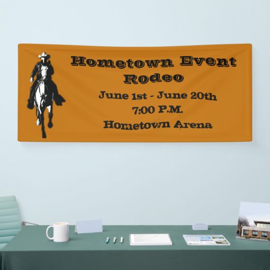 Western Cowboy Banner (Messe)