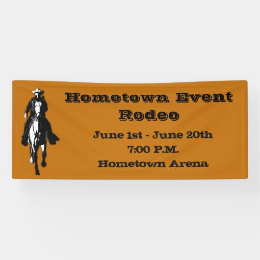 Western Cowboy Banner (Horizontal)