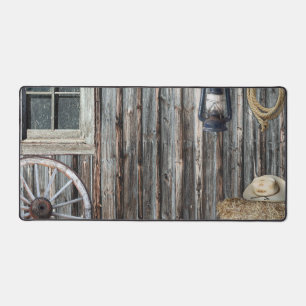 Western Cowboy Barn Schreibtischunterlage