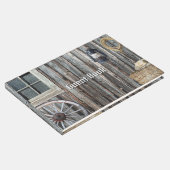 Western Cowboy Barn Tapestry Gästebuch (Ecke)