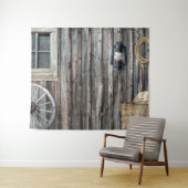 Western Cowboy Barn Tapestry Wandteppich (Beispiel (Horizontal))