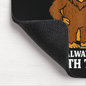 Western Cowboy Bigfoot Just A Dad Who Came Back Wi Mousepad (Ecke)