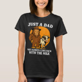 Western Cowboy Bigfoot Just A Dad Who Came Back Wi T-Shirt (Vorderseite)