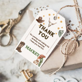 Western Cowboy Birthday Party Danke Geschenkanhänger