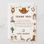 Western Cowboy Birthday Party Einladung (Vorderseite)