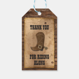 Western Cowboy Birthday Party Gefallen Tag Geschenkanhänger