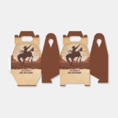 Western Cowboy Birthday Party Gefälligkeitsbox Geschenkschachtel (Ungefaltet)