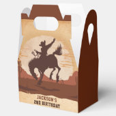 Western Cowboy Birthday Party Gefälligkeitsbox Geschenkschachtel (Geöffnet)