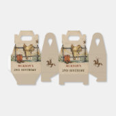 Western Cowboy Birthday Party Gefälligkeitsbox Geschenkschachtel (Ungefaltet)