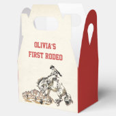 Western Cowboy Birthday Party Gefälligkeitsbox Geschenkschachtel (Geöffnet)
