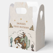 Western Cowboy Birthday Party Gefälligkeitsbox Geschenkschachtel (Geöffnet)
