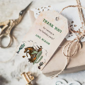 Western Cowboy Birthday Party Geschenkanhänger