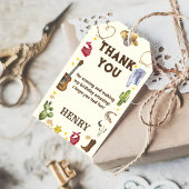 Western Cowboy Birthday Party Geschenkanhänger