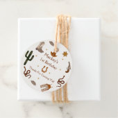 Western Cowboy Birthday Party Geschenkanhänger (Beispiel)