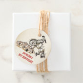 Western Cowboy Birthday Party Geschenkanhänger (Beispiel)