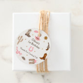 Western Cowboy Birthday Party Geschenkanhänger (Beispiel)