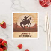 Western Cowboy Birthday Party Napkins Serviette (Beispiel)