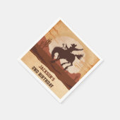 Western Cowboy Birthday Party Napkins Serviette (Ecke)